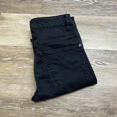 DIVIDED by H&M Skinny Leg Mid Rise Black Denim Distressed Jeans Women's Size 29 - Изображение 1 из 4