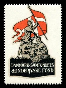 Denmark Poster Stamp - 1919 Sønderjyske Fond - Slesvig Plebiscite Propaganda - Picture 1 of 1