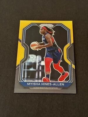 2021 WNBA Prizm Black Gold # 40 Myisha Hines-Allen 5/5 - Image 1 of 3