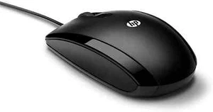 HP X500 (E5E76AA) Optische Maus mit Kabel 3 Tasten Scroll-Rad USB Schwarz - Bild 1 von 4