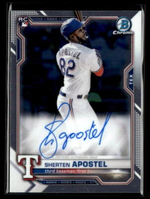 2021 Bowman Chrome Sherten Apostel BCRA-SA - Image 1 of 2