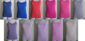 Ex Major High Street Chain Store Cotton Rich Strappy Camis Vest Top Uk 8-18 - Picture 1 of 12