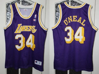 Los Angeles Lakers Purple Shaquille O`Neal Champion Vintage Shirt Jersey Trikot - Image 1 of 4