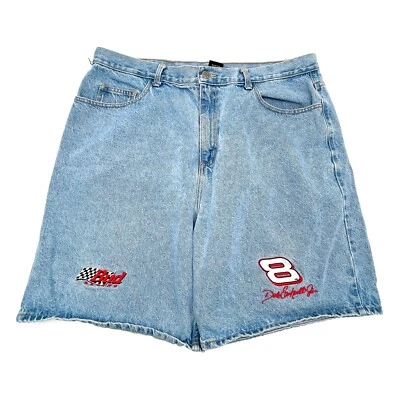 PANTALONES CORTOS VAQUEROS DE CALIDAD DE DISEÑO JH PARA HOMBRE #8 DALE WONHARDT JR NASCAR BUD RACING TALLA 42 Foto 1 de 4