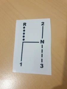 Renault 4 R4 Schalthebel Aufkleber Sticker 60er Jahre - Bild 1 von 1