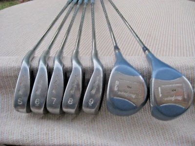 MacGregor MT Perimeter Weighting 5-9 irons+ 1 &3 Woods W / Covers/Ladies Flexs - Image 1 of 4