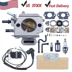Carburetor Ignition Coil Kit For Stihl MS390 029 039 MS290 Chainsaw Air Filter - Picture 1 of 6