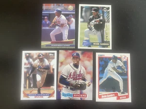 Deion Sanders Lot 5 Baseballkarten - Bild 1 von 11