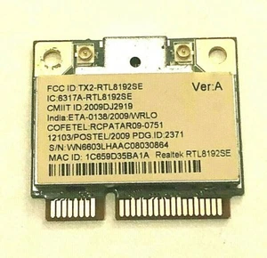 Packard Bell - ASUS - GATEWAY - ACER - TX2-RTL8192SE OEM Wifi Wireless Card 140 - Picture 1 of 1