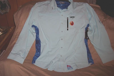Para Hombres 2X Camisa de Pesca Profesional Pelágica UPF-50 2X Camisa de Pesca Camisa de Pesca en Mar Profundo Foto 1 de 4