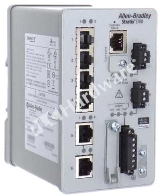 Conmutador EtherNet administrado de 6 puertos Allen Bradley 1783-BMS06TA serie A Stratix 5700 Foto 1 de 4