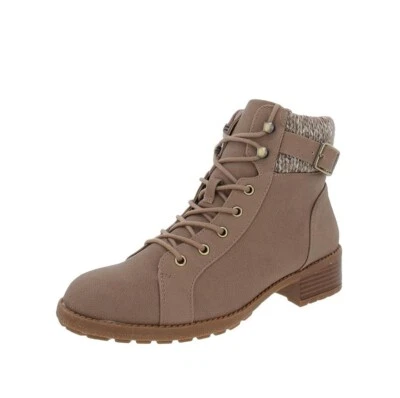 Botines con cordones de gamuza sintética topo Style & Co. para mujer 10 M nuevos en caja GK2 Foto 1 de 4