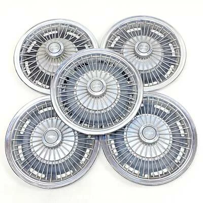 Chevrolet 1967-1968 Camaro Nova Chevelle 14" Wire Hub Caps Wheel Covers Set of 5 - Image 1 of 4