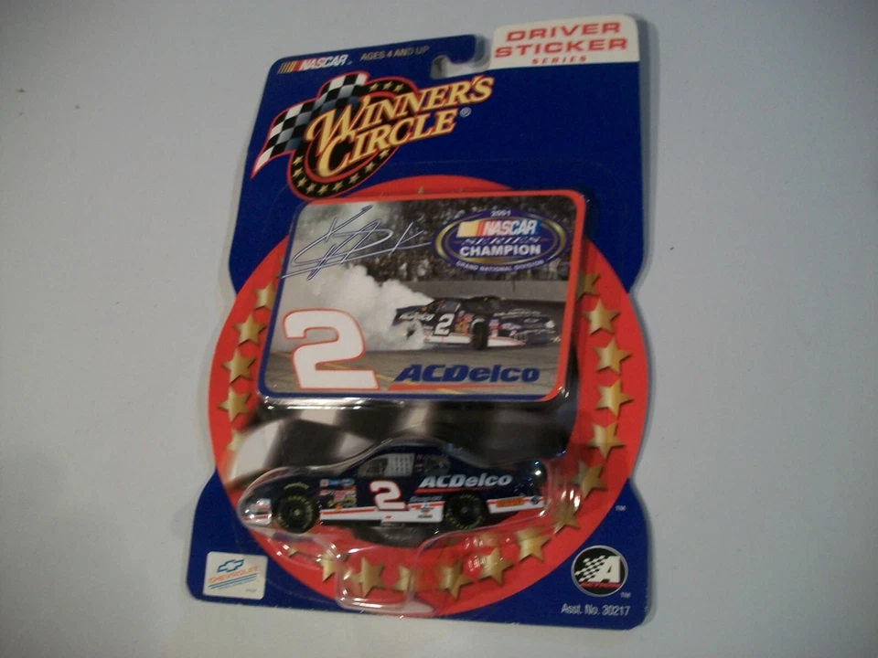 NASCAR #2 Kevin Harvick ACDELCO 2002 Winners Circle Driver Sticker Series 1 64