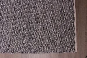Pottery Barn *sample* 5 x 8' Chunky Wool rug, gray, charcoal