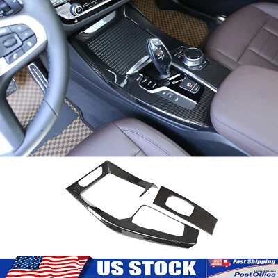 Cubierta interior de fibra de carbono ABS para consola central para BMW X3 G01 X4 G02 18-21 Foto 1 de 4