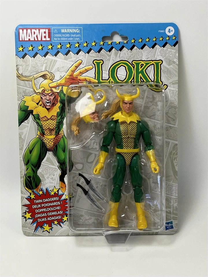 Loki Classic 6" Action Figure RETRO 2021 Avengers Thor Hasbro MOC Marvel Legends