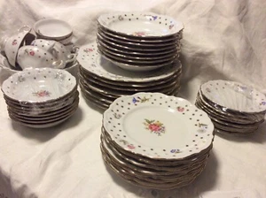 Royal Heidelberg Winterling ROH1 Rose dinner plates set Porcelain German - Picture 1 of 11