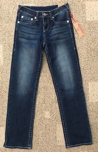 True Religion Blue Jeans Stretch Skinny Straight Savage Saloon Youth Girls 12 - Picture 1 of 4