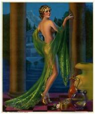 Vintage '30s Gene Pressler Erotic Grecian Fantasy Unimagined Beauty Pin-Up Print