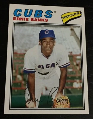ERNIE BANKS 2013 Topps Archives Chicago Cubs STADIUM SEASON GIVEAWAY CUBS-14 - Image 1 of 2
