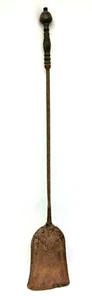 Antique Old Blacksmith Made Brass Handle Fireplace Shovel Hearthware Tool Scoop - Picture 1 of 11