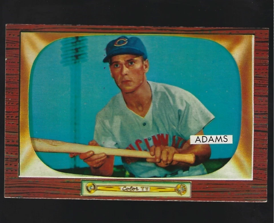1955  BOWMAN  BOBBY  ADAMS #  118   NEAR  MINT + - Image 1 of 1