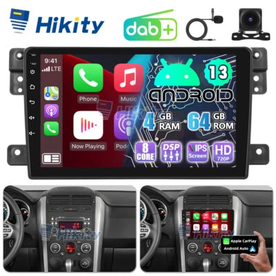 DAB+ 8Core 4+64G CarPlay Android13 Radio Für Suzuki Grand Vitara 05-15 GPS Navi - Bild 1 von 4