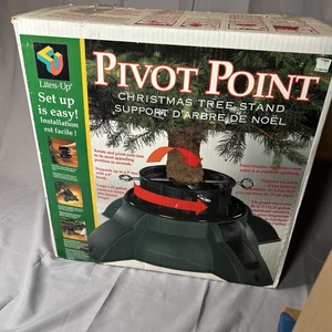 Pivot Point Christmas Tree Stand Holds Up To 9' Tall 6” Trunk Tilt Adjustable - Picture 1 of 10
