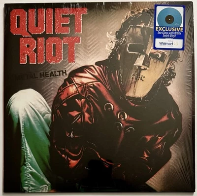 QUIET RIOT - Metal Health LP Sea Glass w/ White Swirl Vinyl Like New - Image 1 of 3