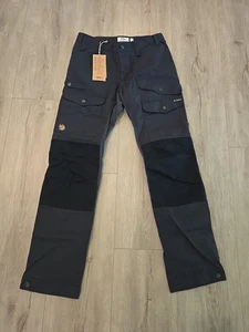 Fjallraven Singi X-Trousers Reg Leg Black Size 30, 32 Length, NWT - Picture 1 of 6