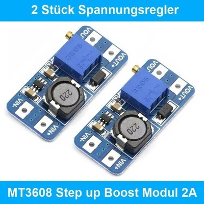 MT3608 Spannungswandler Step-Up Boost-Modul DC-DC Arduino Raspberry 2 Stück S203 - Bild 1 von 4