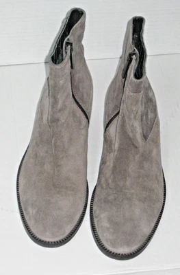Botines Aquatalia Gris Gamuza Cremallera Lateral Para Mujer Talla 9.5 Hechos en Italia Foto 1 de 4