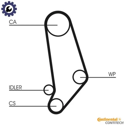 CINTURÓN DE DISTRIBUCIÓN CT539 PARA AUDI 100/5000 200 4000 90 80 QUATTRO CUPÉ WX/KG/JY 2.1L Foto 1 de 4