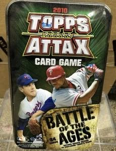 2010 MLB Topps Attax Battle of the Ages Tin Set Brand New Factory Sealed Tin - Picture 1 of 2