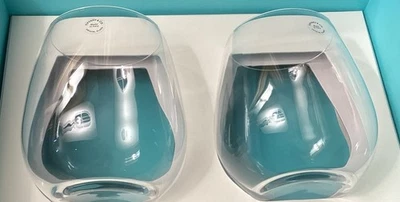 NUEVO EN CAJA 2 - Copas de vino tinto Tiffany & Co. sin tallo 20 OZ 4 1/2” Foto 1 de 4