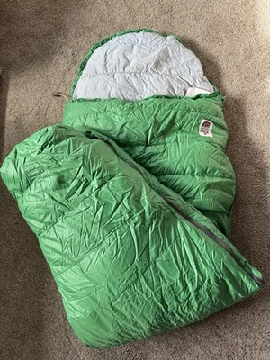 Спальный мешок 1970-е The North Face Chamois Reg гусиный пух чистый теплый зеленый серый - Изображение 1 из 4