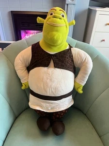 DREAMWORKS SHREK Terzo GRANDE PELUCHE MORBIDO 2007 Vintage Gosh Enorme 26" - Foto 1 di 7