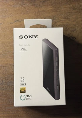 Sony NW-A306 Walkman A Series 32GB Hi-Res Digital Music Player - Black - NEW - Image 1 of 4