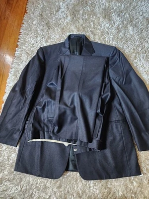 Ralph Lauren фиолетовый этикетка костюм Англии шерсти черный / графит серый 42 36 x 30 - Изображение 1 из 4