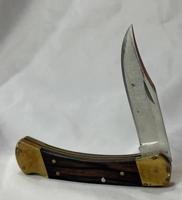 1971-1986 Buck 110 Knife Folding Hunter Single Blade - Image 1 of 4