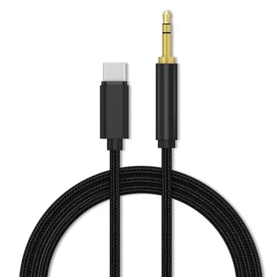 USB-C 1m Aux Kabel 3,5 mm Klinke Audio Kopfhörer Adapter Samsung Xiaomi IPhone - Bild 1 von 4