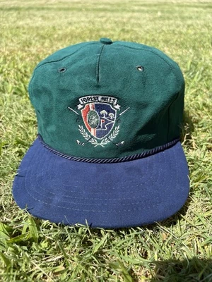De colección Texace Forest Hills Golf correa de cuero sombrero de golf cuerda camionero gorra rara Foto 1 de 4