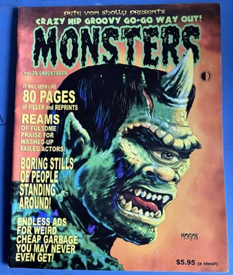 2003 CRAZY HIP GROOVY GO GO WAY OUT‼️MONSTERS Magazine #29 FVF 7.0 - Image 1 of 3