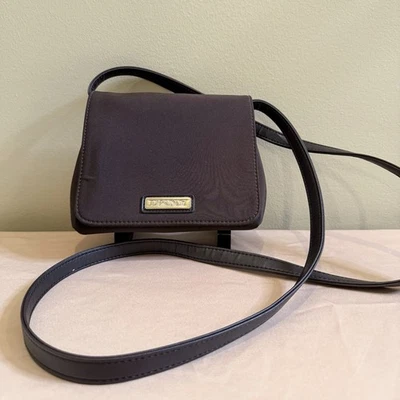 DKNY Elissa Micro Elegant Mini Brown Crossbody Purse - Image 1 of 4