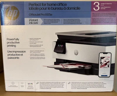 HP OfficeJet Pro 8125e All-in-One Printer w/3 Months of Instant Ink for free NEW - Image 1 of 4
