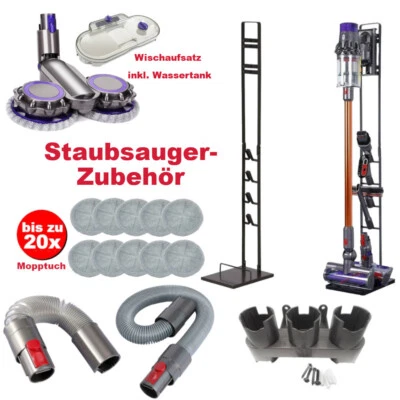 TRADE-SHOP Staubsauger Zubehör-Set für Dyson V7 V8 V10 V11 V15 Schlauch Halterung Ständer