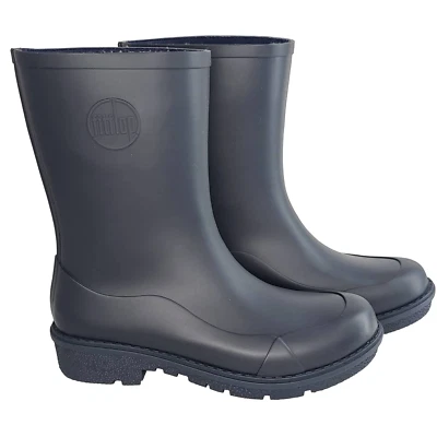 Botas de lluvia cortas Fitflop Wonderwelly Wellington 6 azul medianoche NUEVAS AH8-399 Foto 1 de 4