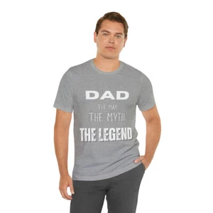 Dad The Myth Loading Jersey Short Sleeve Tee - Picture 1 of 73
