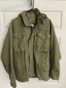 Vintage M65 Field Jacket USMC Marine Corps OG107 Vietnam War Size Small Short - Picture 1 of 15